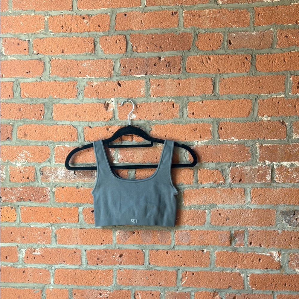 Set Active Charcoal Tank Top